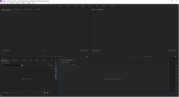 Workspace Premiere Pro